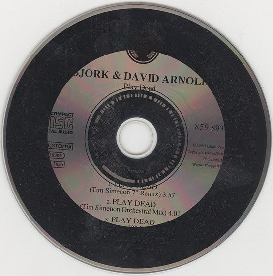 Björk And David Arnold : Play Dead (CD, Maxi)
