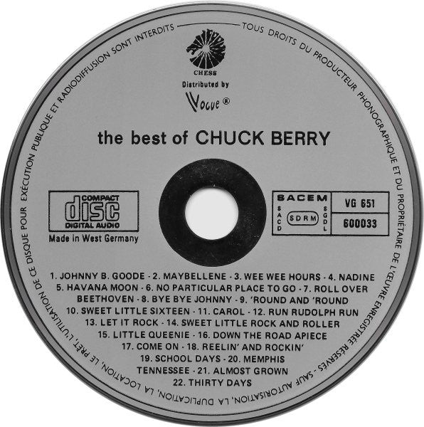 Chuck Berry : The Best Of Chuck Berry (CD, Comp)