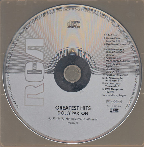 Dolly Parton : Greatest Hits (CD, Comp, RE)