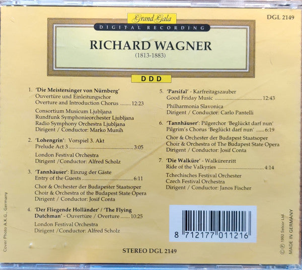 Richard Wagner : Die Meistersinger Von Nürnberg / Lohengrin / Tannhäuser / The Flying Dutchman / Parsifal / Die Walküre (CD, Comp)