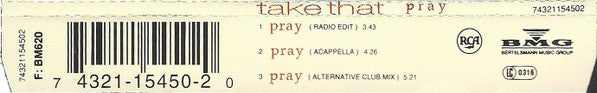 Take That : Pray (CD, Single)