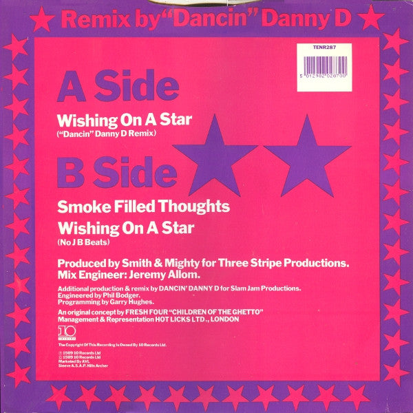 Fresh 4 Featuring Lizz E. : Wishing On A Star ("Dancin" Danny D Remix) (12")
