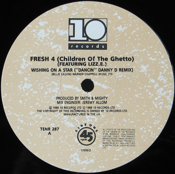 Fresh 4 Featuring Lizz E. : Wishing On A Star ("Dancin" Danny D Remix) (12")