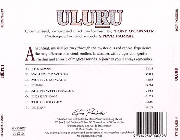 Tony O'Connor (2) : Uluru (CD, Album)