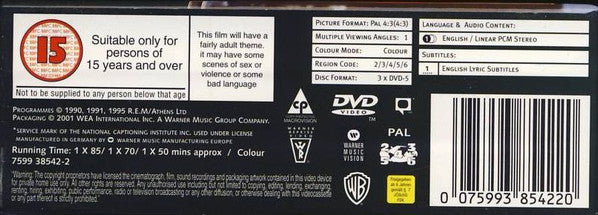 R.E.M. : The R.E.M. Collection - 3-DVD Box Set (3xDVD-V, Copy Prot., PAL, Zon + Box, Pap)