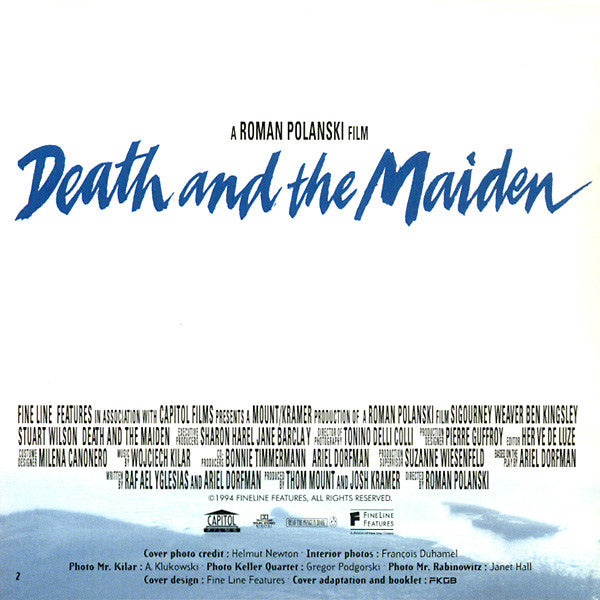 Wojciech Kilar, Franz Schubert : Death And The Maiden (Original Music From The Film) (CD, Album)