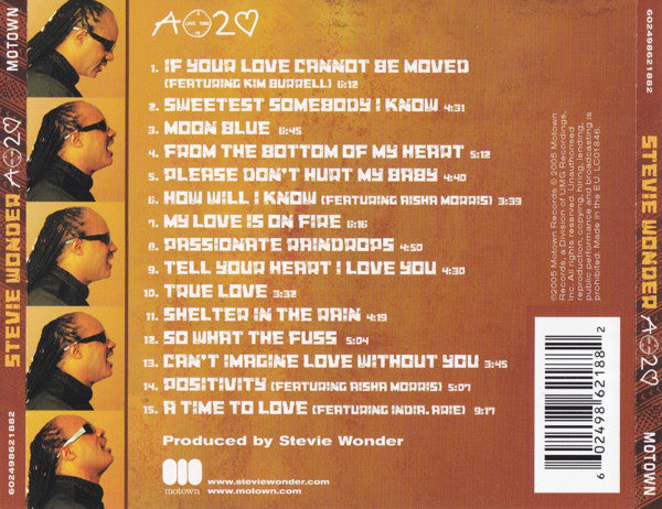 Stevie Wonder : A Time 2 Love (CD, Album)