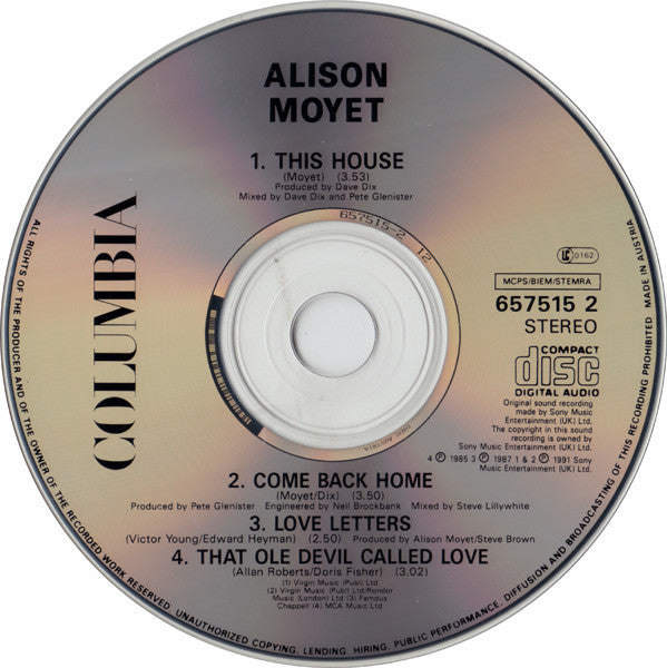 Alison Moyet : This House (CD, Single)