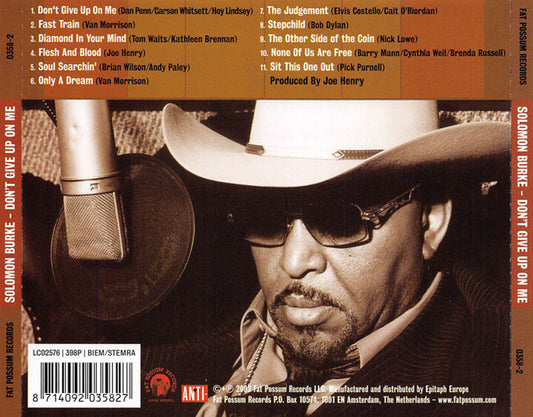 Solomon Burke : Don't Give Up On Me (CD, Album)