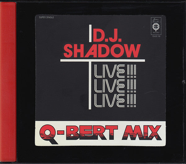 DJ Shadow : Q-Bert Mix (Live!!!) (CD, Single, Mixed)