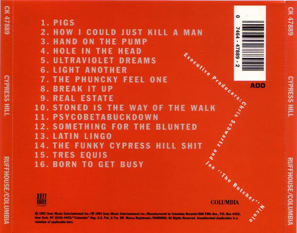 Cypress Hill : Cypress Hill (CD, Album, RE)
