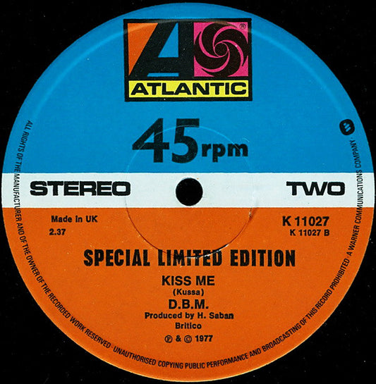 D.B.M. : Discobeatlemania (12", Ltd, P/Mixed)