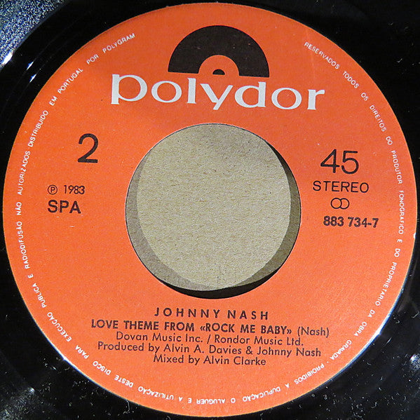 Johnny Nash : Rock Me Baby (7", Single)