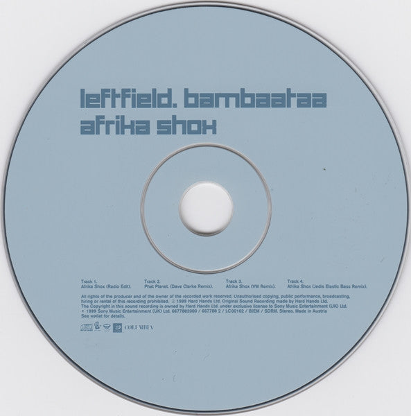 Leftfield . Afrika Bambaataa : Afrika Shox (CD, Maxi)