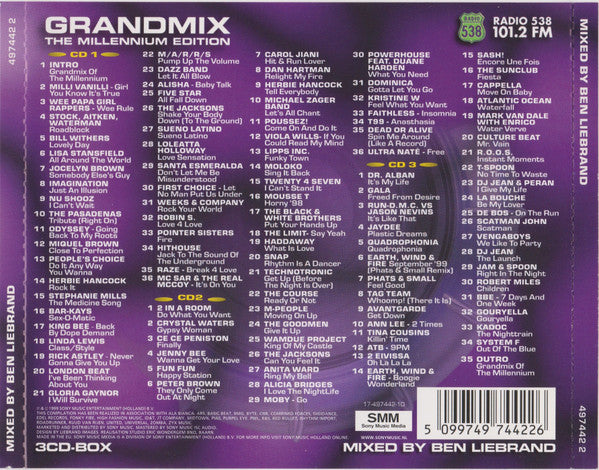 Ben Liebrand : Grandmix - The Millennium Edition (3xCD, Mixed)
