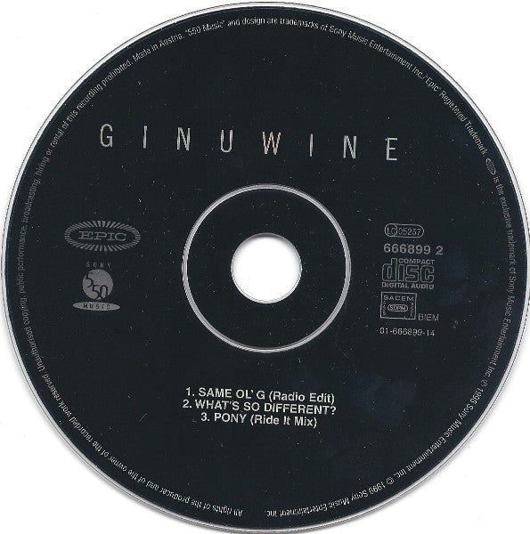 Ginuwine : Same Ol' G (CD, Maxi)