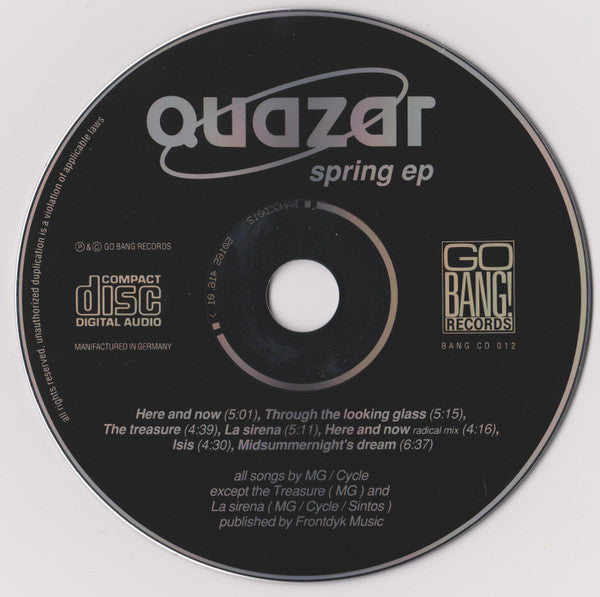Quazar : Spring EP (CD, EP)