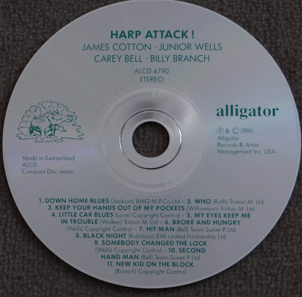 James Cotton, Junior Wells, Carey Bell, Billy Branch : Harp Attack! (CD, Album)