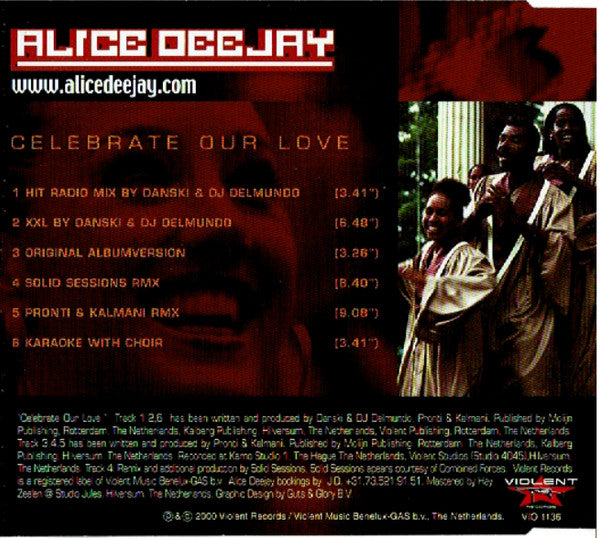 Alice Deejay : Celebrate Our Love (CD, Maxi)