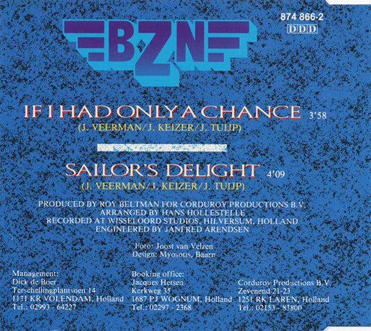 BZN : If I Had Only A Chance (CD, Single)