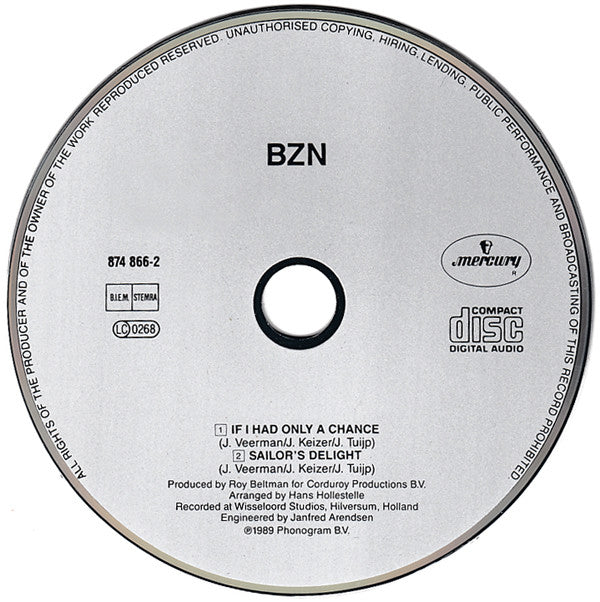 BZN : If I Had Only A Chance (CD, Single)