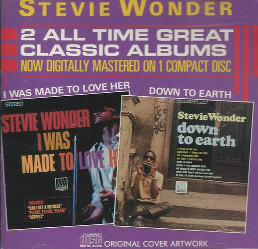 Stevie Wonder : I Was Made To Love Her / Down To Earth (CD, Comp, RM)