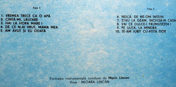 Mioara Lincan : Cîntă-mi Lăutare (LP, Album)