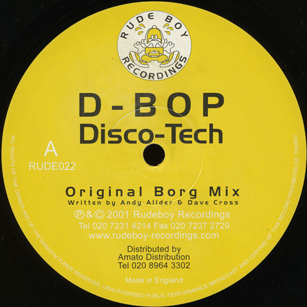 D-Bop : Disco-Tech (12")