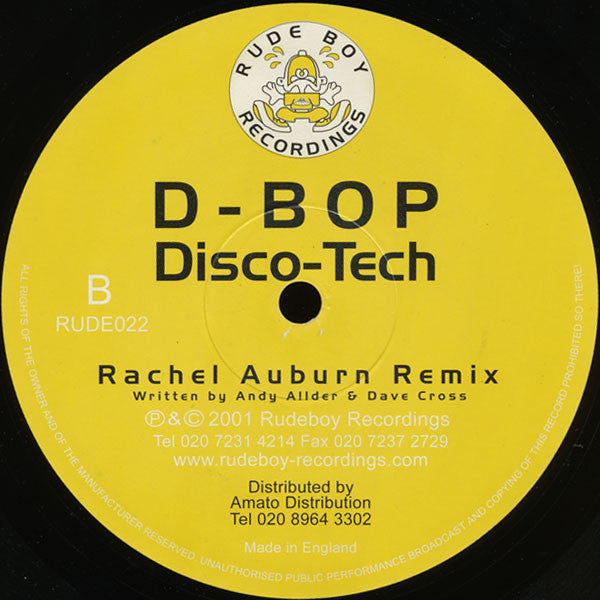 D-Bop : Disco-Tech (12")