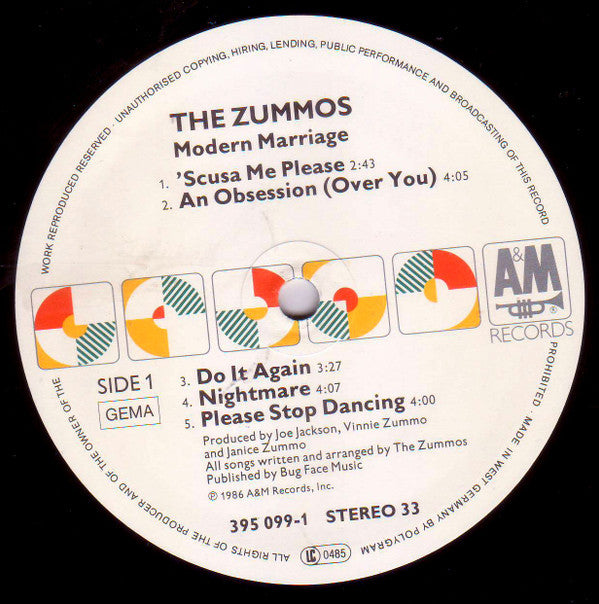 The Zummos : Modern Marriage (LP)