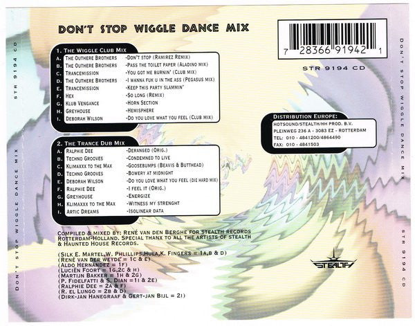Various : Don't Stop Wiggle Dance Mix (CD, P/Mixed)