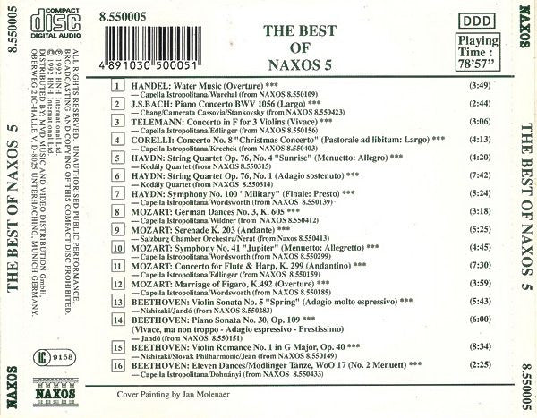 Various : The Best Of Naxos 5 - Gala Concert (CD, Comp)