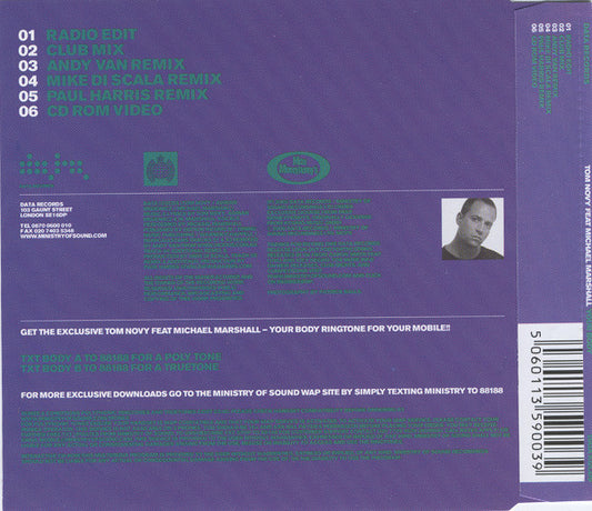 Tom Novy Feat Michael Marshall : Your Body (CD, Single, Enh)