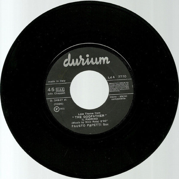 Fausto Papetti : Love Theme From The Godfather (7", Single)