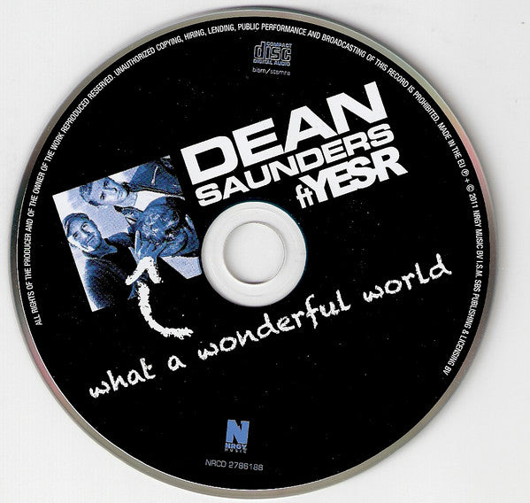 Dean Saunders (2) Ft Yes-R : What A Wonderful World (CD, Single)