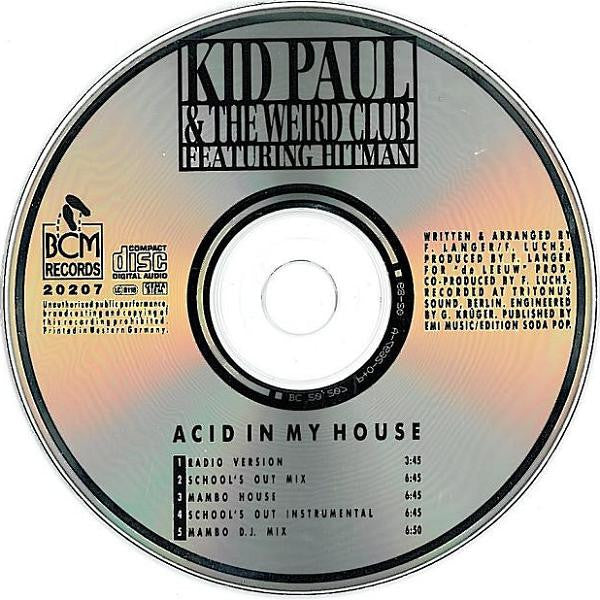 Kid Paul Featuring Hitman (3) : Acid In My House (CD, Single)