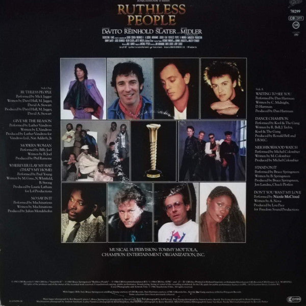 Various : Ruthless People: The Original Motion Picture Soundtrack (LP, Album)