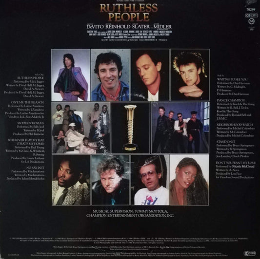 Various : Ruthless People: The Original Motion Picture Soundtrack (LP, Album)