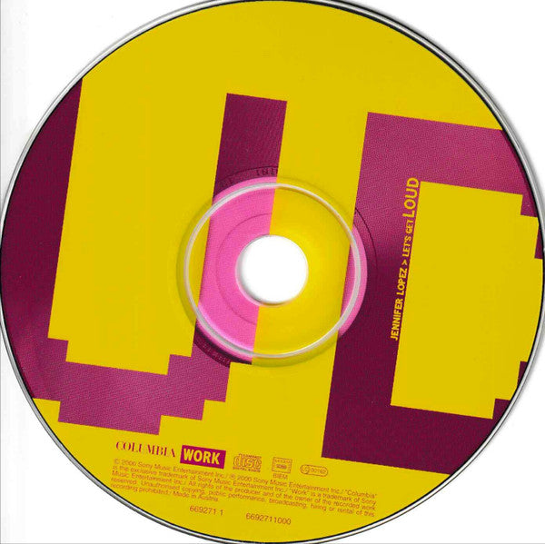 Jennifer Lopez : Let's Get Loud (CD, Single, Car)