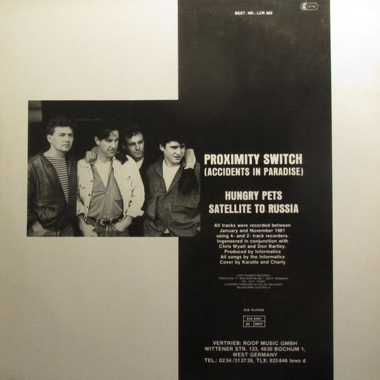 Informatics : Accidents In Paradise (12", EP)