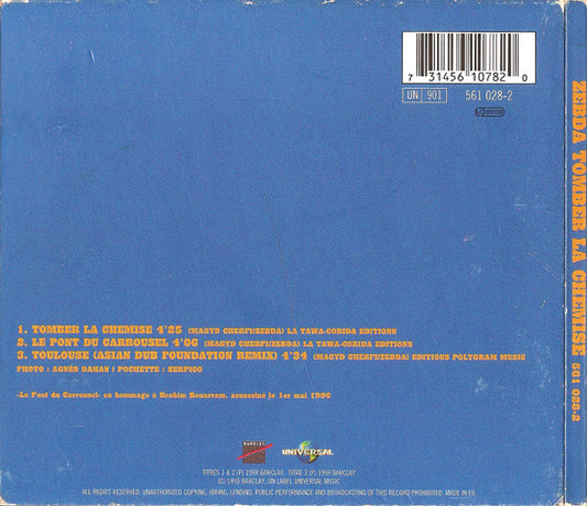 Zebda : Tomber La Chemise (CD, Single, Dig)