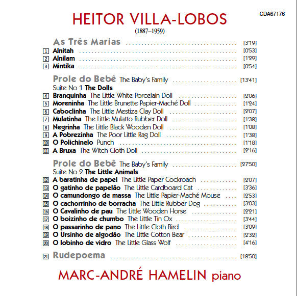 Heitor Villa-Lobos - Marc-André Hamelin : Piano Music (CD, Album)