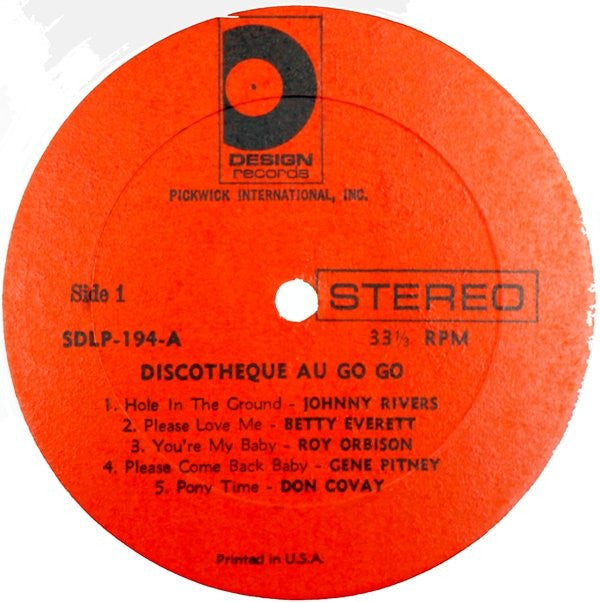 Various : Discotheque Au Go Go (LP, Comp, RE)