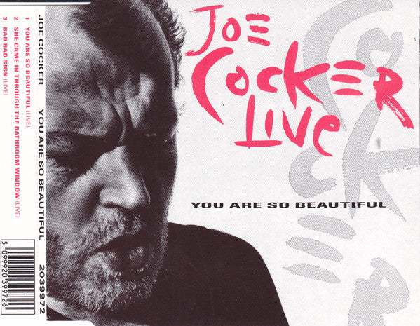 Joe Cocker : You Are So Beautiful (Live) (CD, Single)