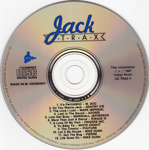 Various : Jack Trax (The Fourth C.D.) (CD, Comp)