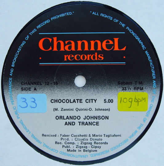 Orlando Johnson & Trance : Chocolate City / Fantasize (12", Single)