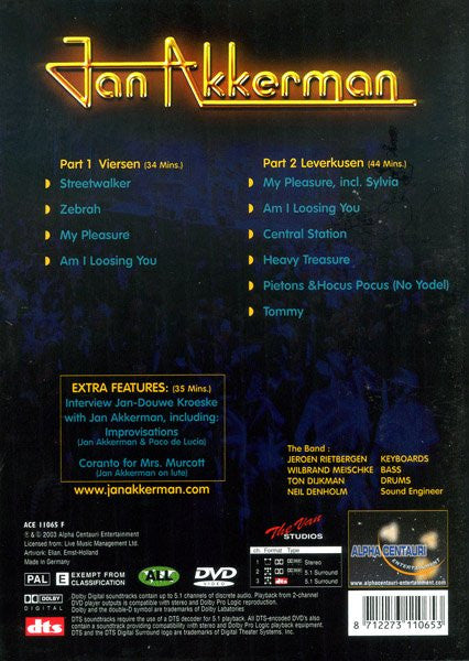 Jan Akkerman : Live (DVD-V, PAL)