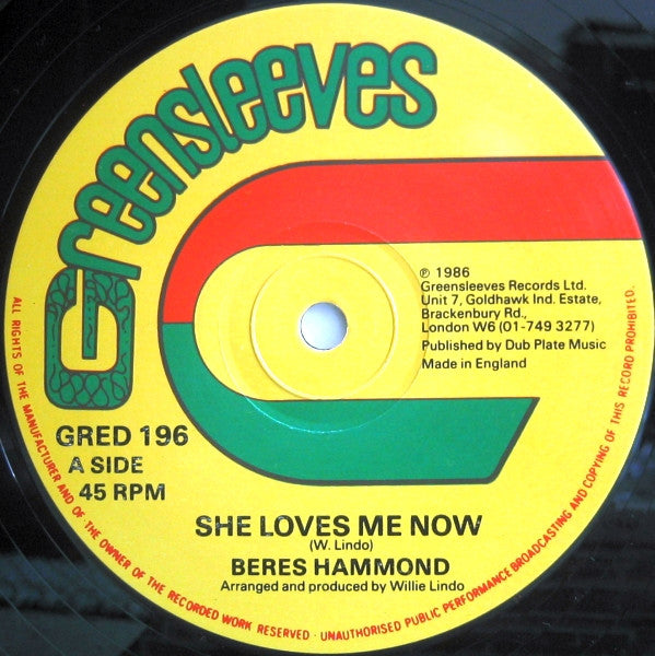 Beres Hammond : She Loves Me Now (12")