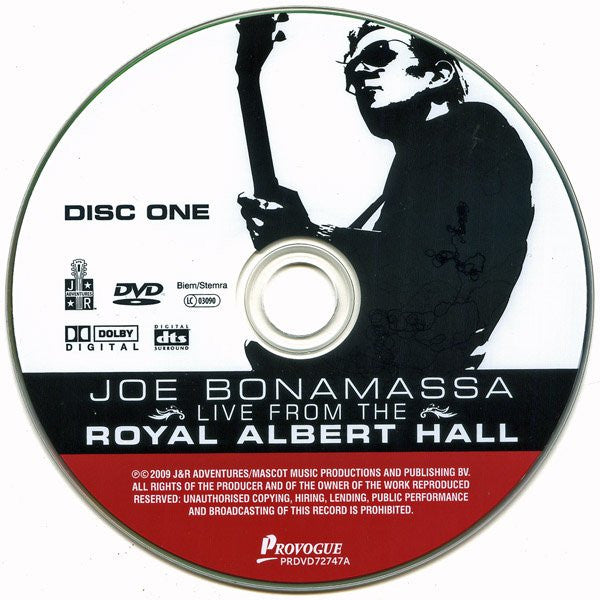 Joe Bonamassa : Live From The Royal Albert Hall (2xDVD, PAL, Dig)