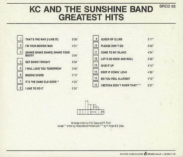 KC And The Sunshine Band* : Greatest Hits (CD, Comp, RE)